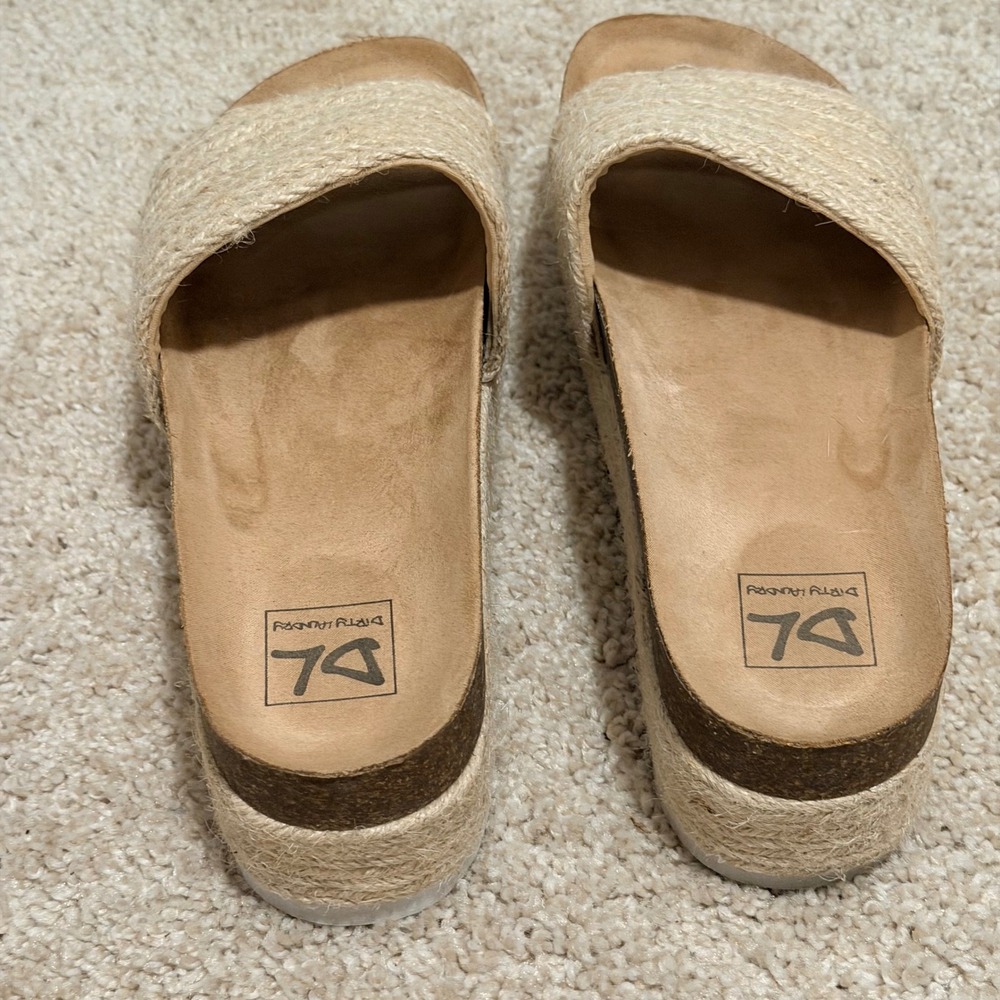 Dirty Laundry Palm Desert Natural Jute Espadrille Platform Sandals Womens 8 - Picture 4 of 10